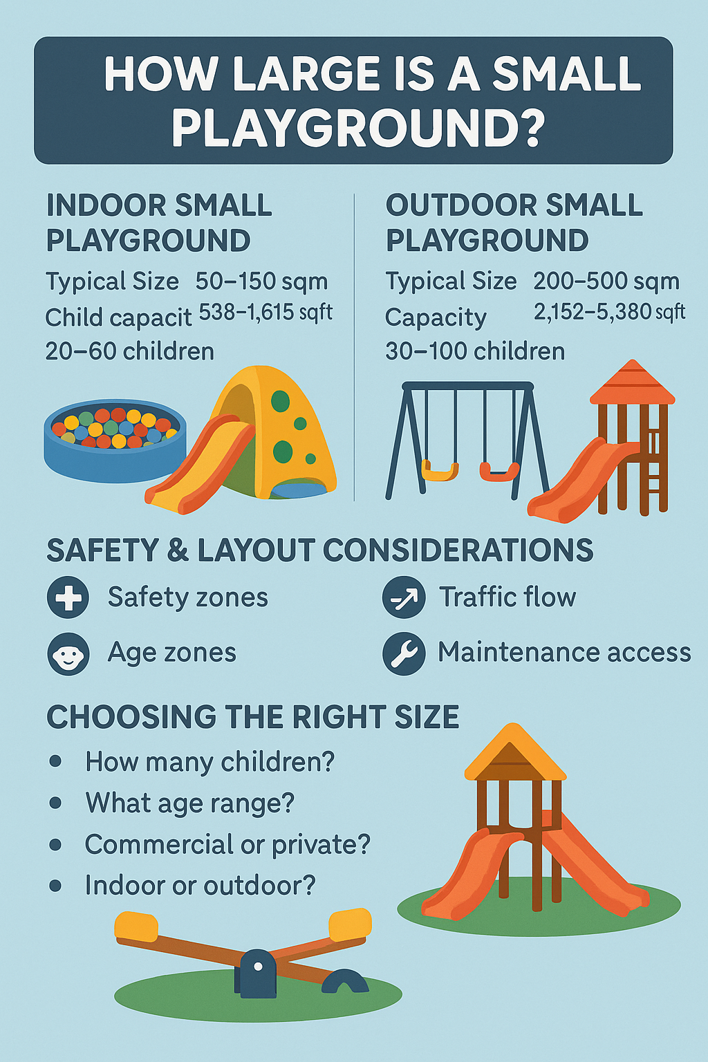How Large is a Small Playground? Size & Capacity Guide?
