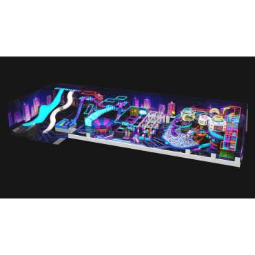 Neon City Adventure Indoor Playground – Large-Scale Family Entertainment Center Solution