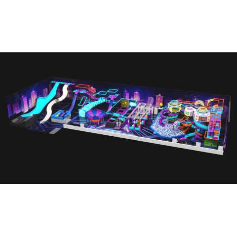 Neon City Adventure Indoor Playground – Large-Scale Family Entertainment Center Solution