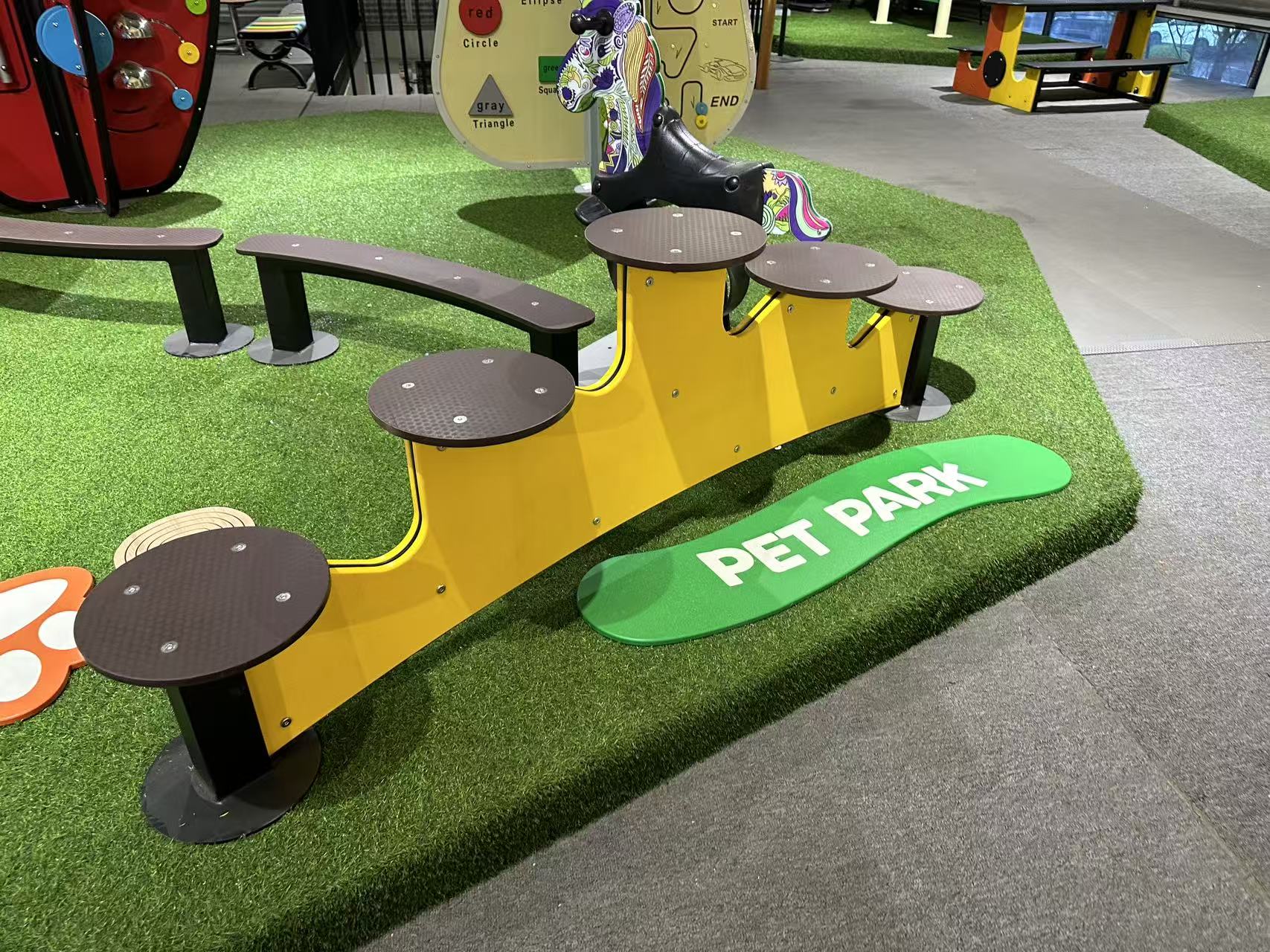 yellow pet bridge obstacle for dog agility playground yellow pet bridge obstacle for dog agility playground