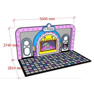 Kids Interactive Stage | LED Dance Floor Indoor Playground Equipment | Dream Garden