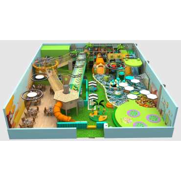 Comprehensive Indoor Playground Design for Saudi Arabia Client-Jungle themed indoor play equipment