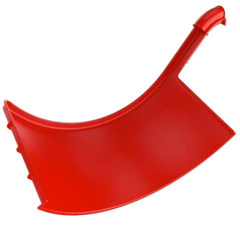 Indoor Playground Spiral Slide Component – Red Fiberglass Section