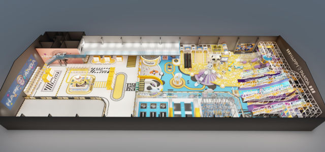 Happy Panda Indoor Playground in Chile | 1200㎡ Project by Dream Garden