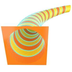 Fiberglass Tunnel Slide – Spiral Pattern Design for Indoor Playgrounds