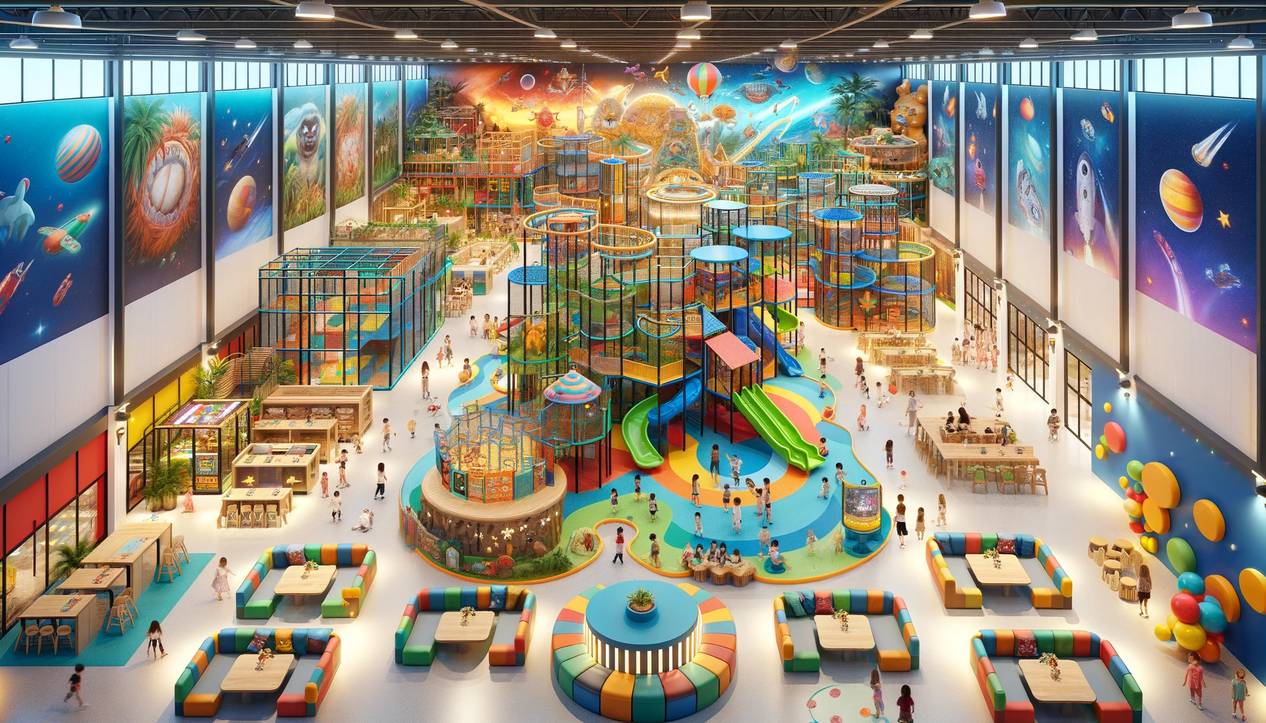 1700 square meter indoor playground-dream garden
