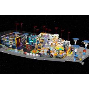 Galaxy-Themed Indoor Playground Design – 1200 sqm, ASTM & TUV Certified