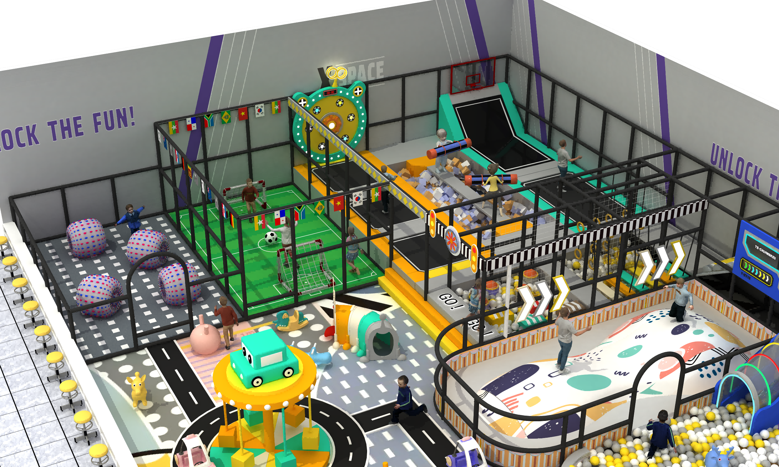 family entertainment center suburban market